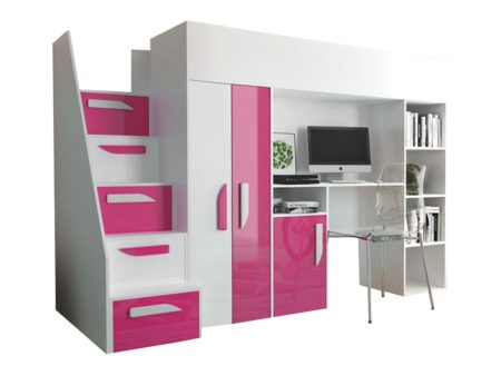Galériaágy Hartford 192 (Fehér + Fényes rózsaszínű + Fényes fehér) Szeged Bútor boltok bútor webáruházak