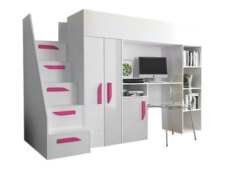 Galériaágy Hartford 192 (Fehér + Fényes fehér + Fényes rózsaszínű) Szeged Bútor boltok bútor webáruházak