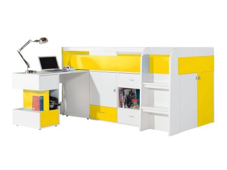 Galériaágy Omaha E122 (Fehér + Sárga) Szeged Bútor boltok bútor webáruházak