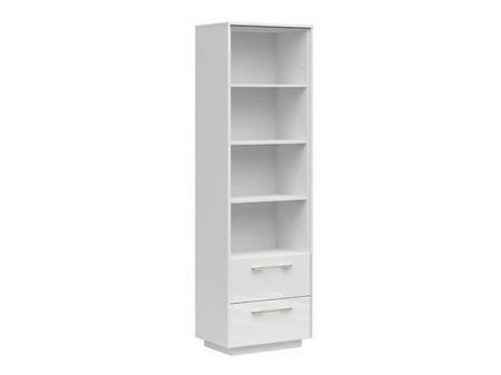Polcos szekrény Modern 231 (Fehér + Fényes fehér) Szeged Bútor boltok bútor webáruházak