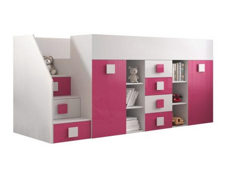 Galériaágy Hartford 366 (Fehér + Fényes rózsaszínű + Fényes fehér) Szeged Bútor boltok bútor webáruházak