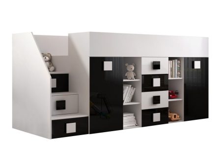 Galériaágy Hartford 366 (Fehér + Fényes fekete + Fényes fehér) Szeged Bútor boltok bútor webáruházak