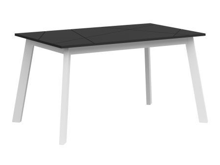 Asztal Boston CE125 (Matt fekete + Fehér) Szeged Bútor boltok bútor webáruházak
