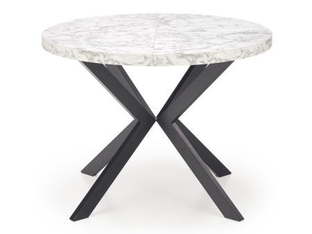 Asztal Houston 1495 (Fehér márvány + Fekete) Szeged Bútor boltok bútor webáruházak