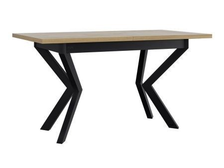Asztal Victorville 328 (Fekete + Sonoma tölgy) Szeged Bútor boltok bútor webáruházak