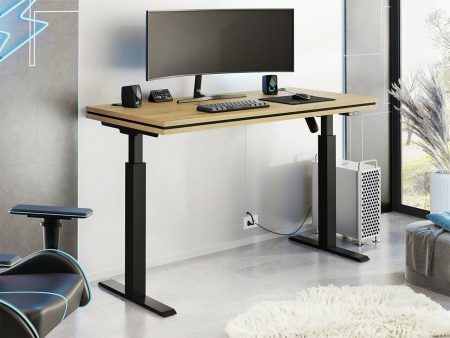 Állítható magasságú íróasztal Tucson 170 (Artisan tölgy + Matt fekete) Szeged Bútor boltok bútor webáruházak