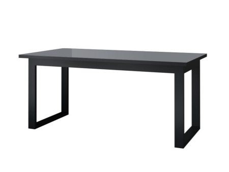 Asztal Austin U117 (Fekete + Gloss szürke) Szeged Bútor boltok bútor webáruházak