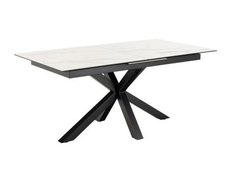 Asztal Oakland 892 (Fehér márvány + Fekete) Szeged Bútor boltok bútor webáruházak