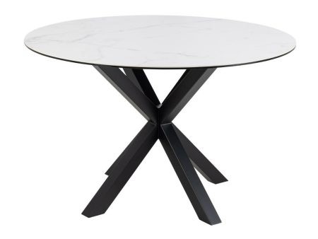 Asztal Oakland 1008 (Fekete + Fehér márvány) Szeged Bútor boltok bútor webáruházak
