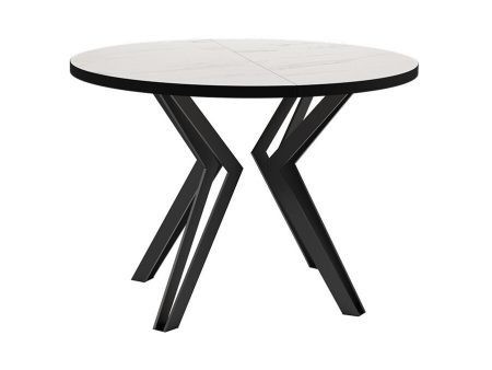 Asztal Oswego 111 (Fehér márvány + Fekete) Szeged Bútor boltok bútor webáruházak