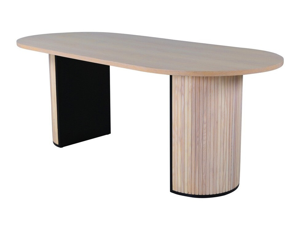 Asztal Dallas 1712 (Fényes fa + Fekete) Szeged Bútor boltok bútor webáruházak