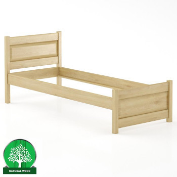 Szeged bútor Ágy bükk LK120–80x200 természetes
