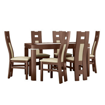 Szeged bútor Étkező készlet Amelia 1+6 ST637 VI  KR636  BR2432 SZ.9003 cayenne 15