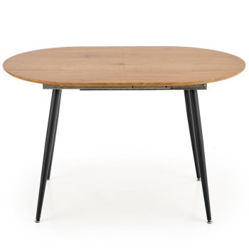 Szeged bútor Kinyitható asztalok  Colorado 120/160x80cm Mdf/Acél – Tölgy Aranysárga/Fekete
