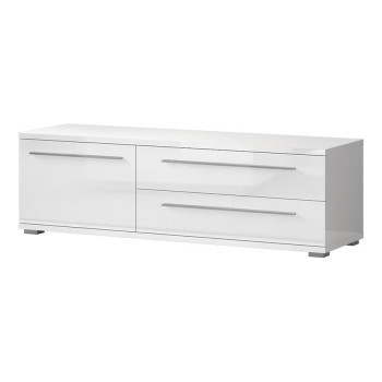 Szeged bútor Szekrény RTV Piano TV150-1K2F/PN-70/KA/70 crystal white