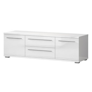 Szeged bútor Szekrény RTV Piano TV150-2K2F/PN-70/KA/70 crystal white