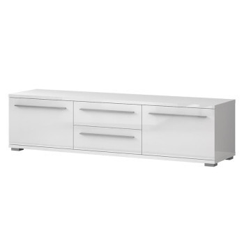 Szeged bútor Szekrény RTV Piano TV180-2K2F/PN-70/KA/70 crystal white