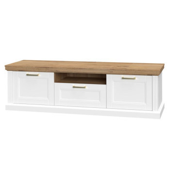 Szeged bútor Szekrény RTV Tara TV2K1F white/pacific walnut