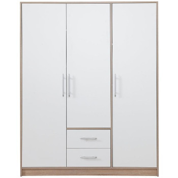 Szeged bútor Szekrény Smart SR2 150 cm tölgy sonoma/fehér