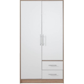 Szeged bútor Szekrény Smart SR3 100 cm tölgy sonoma/fehér