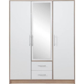 Szeged bútor Szekrény Smart SRl1 150 cm tölgy sonoma/fehér