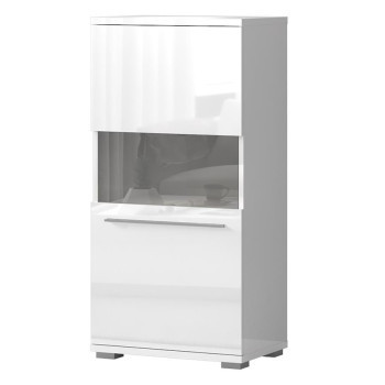 Szeged bútor Vitrin Piano V60-1KS/PN-70/KA/70 crystal white
