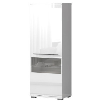 Szeged bútor Vitrin Piano V60V-1KS/PN-70/KA/70 crystal white