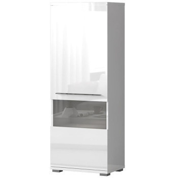 Szeged bútor Vitrin Piano V60XV-1KS/PN-70/KA/70 crystal white